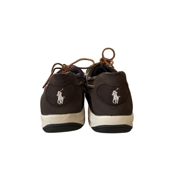 Polo Ralph Lauren Carrick Mens Brown Leather Boat Shoes Size 12D - Picture 3 of 11
